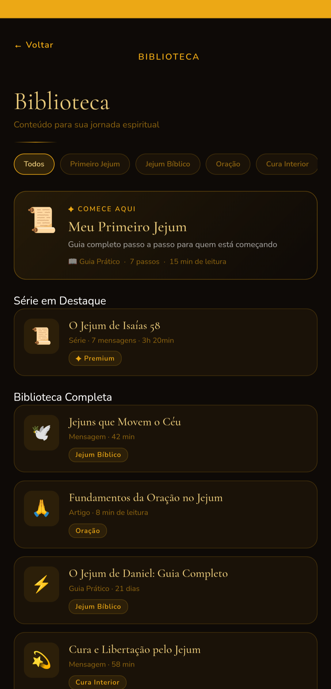 Biblioteca de conteúdo